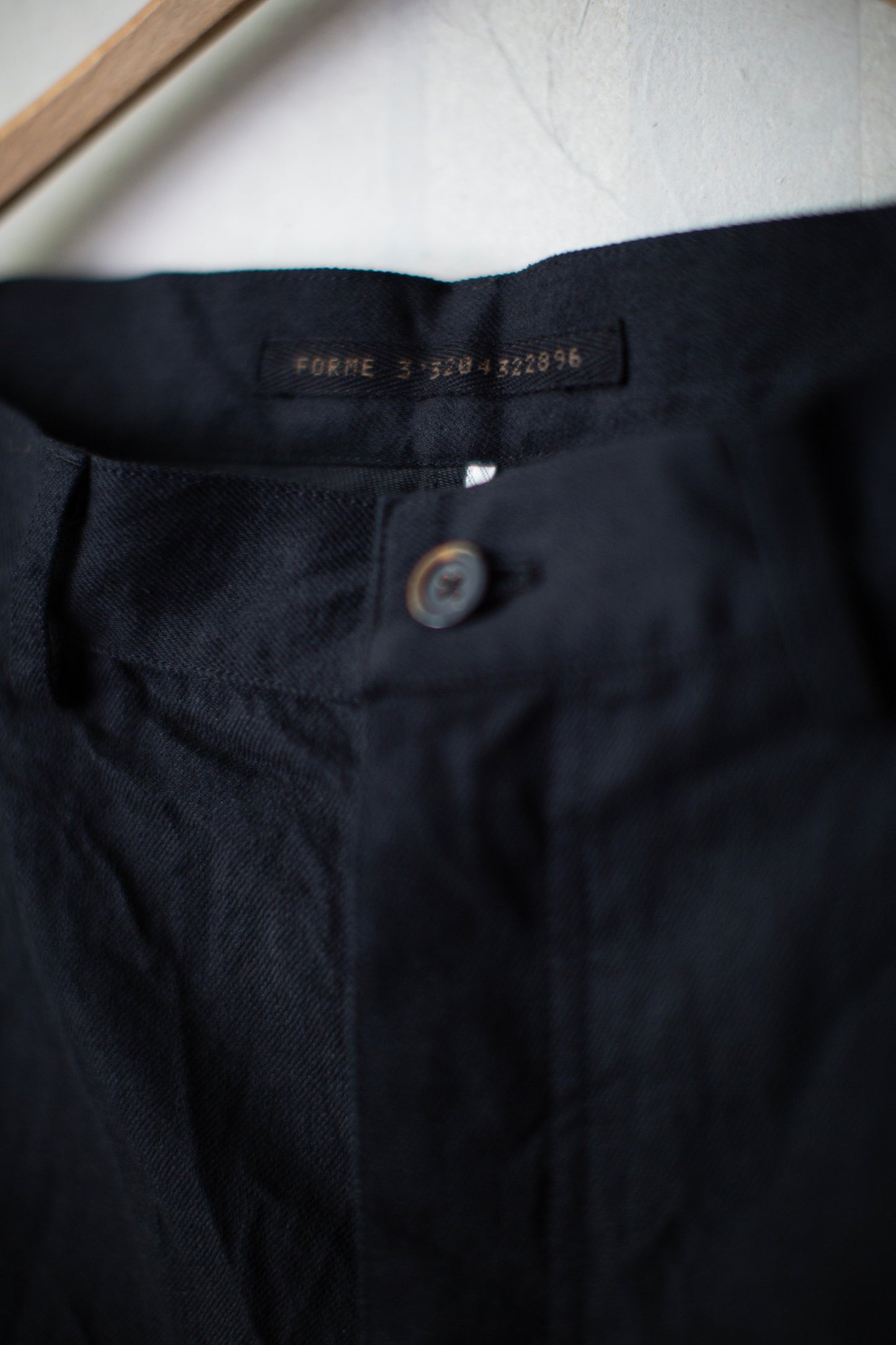 washed black barrel 5 pocket pants