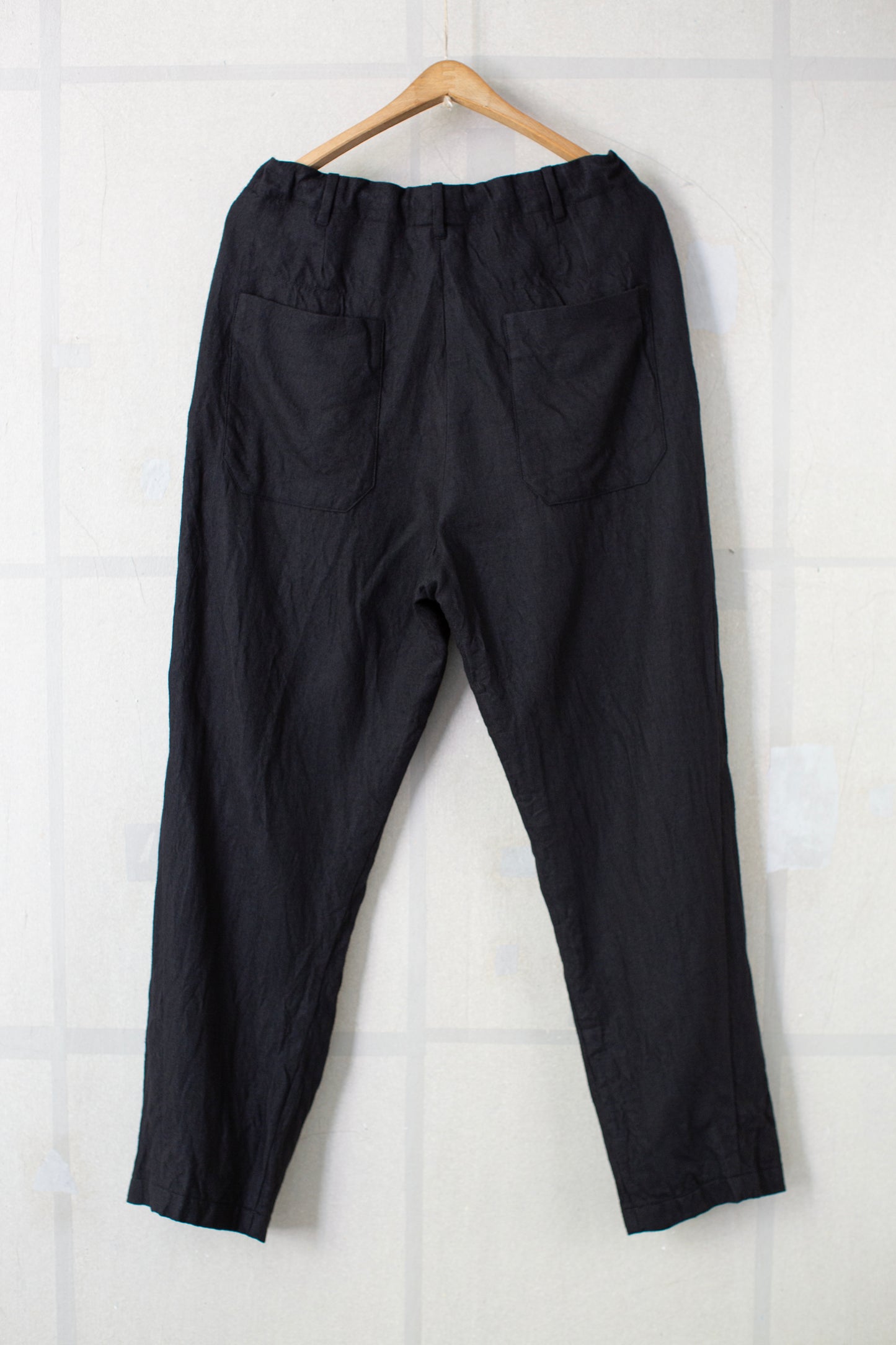 Black baggy casual pants