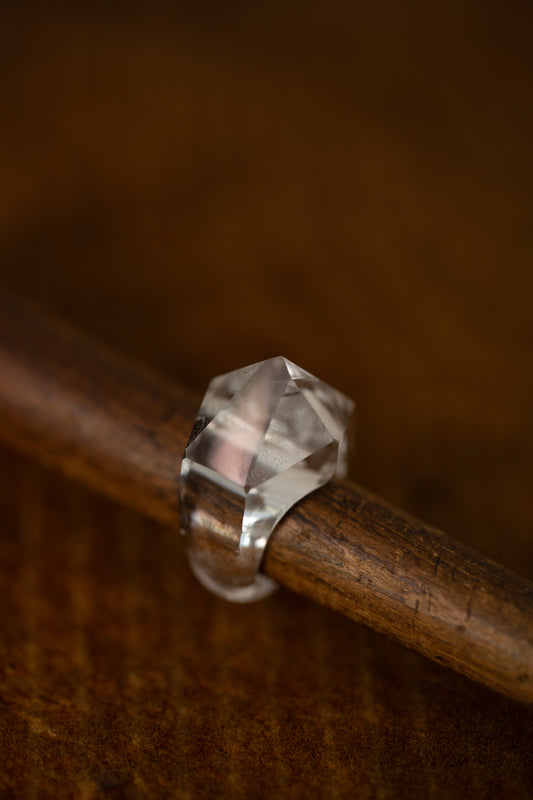 crystal point ring #14