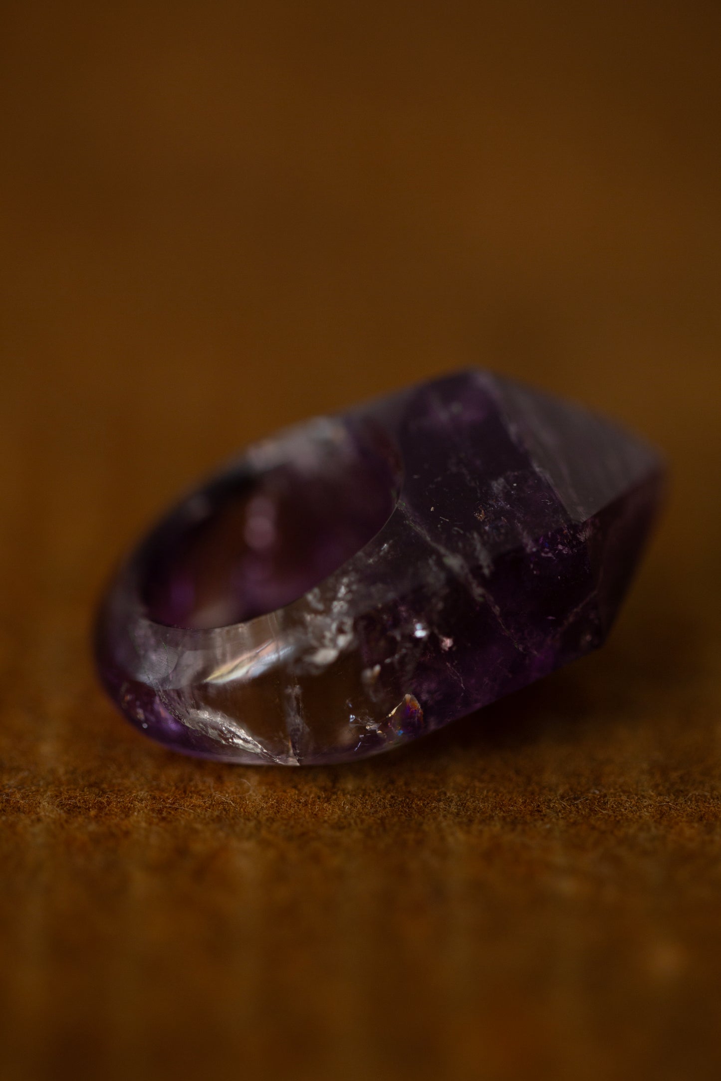 amethyst point ring #9