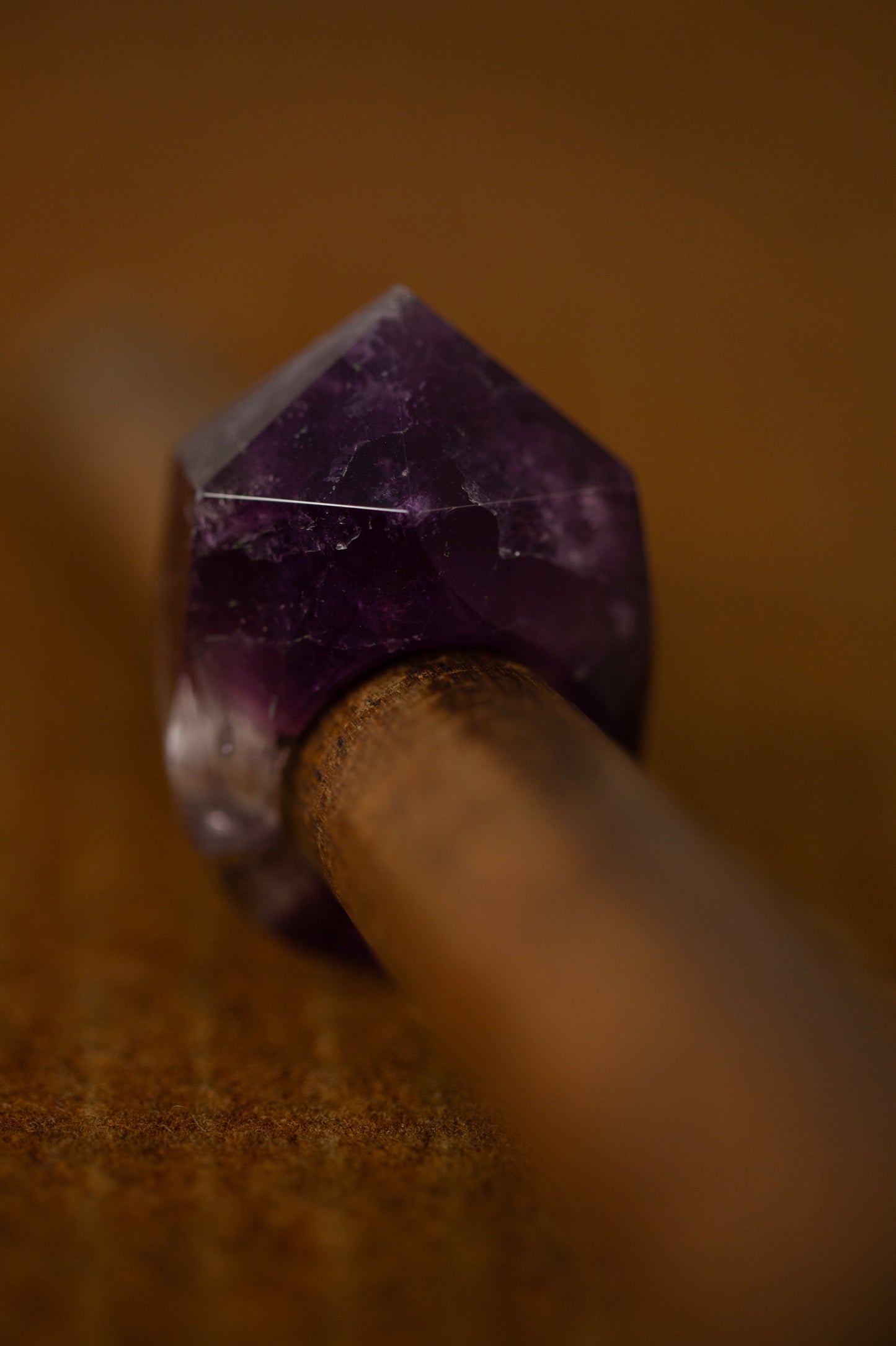 amethyst point ring #9