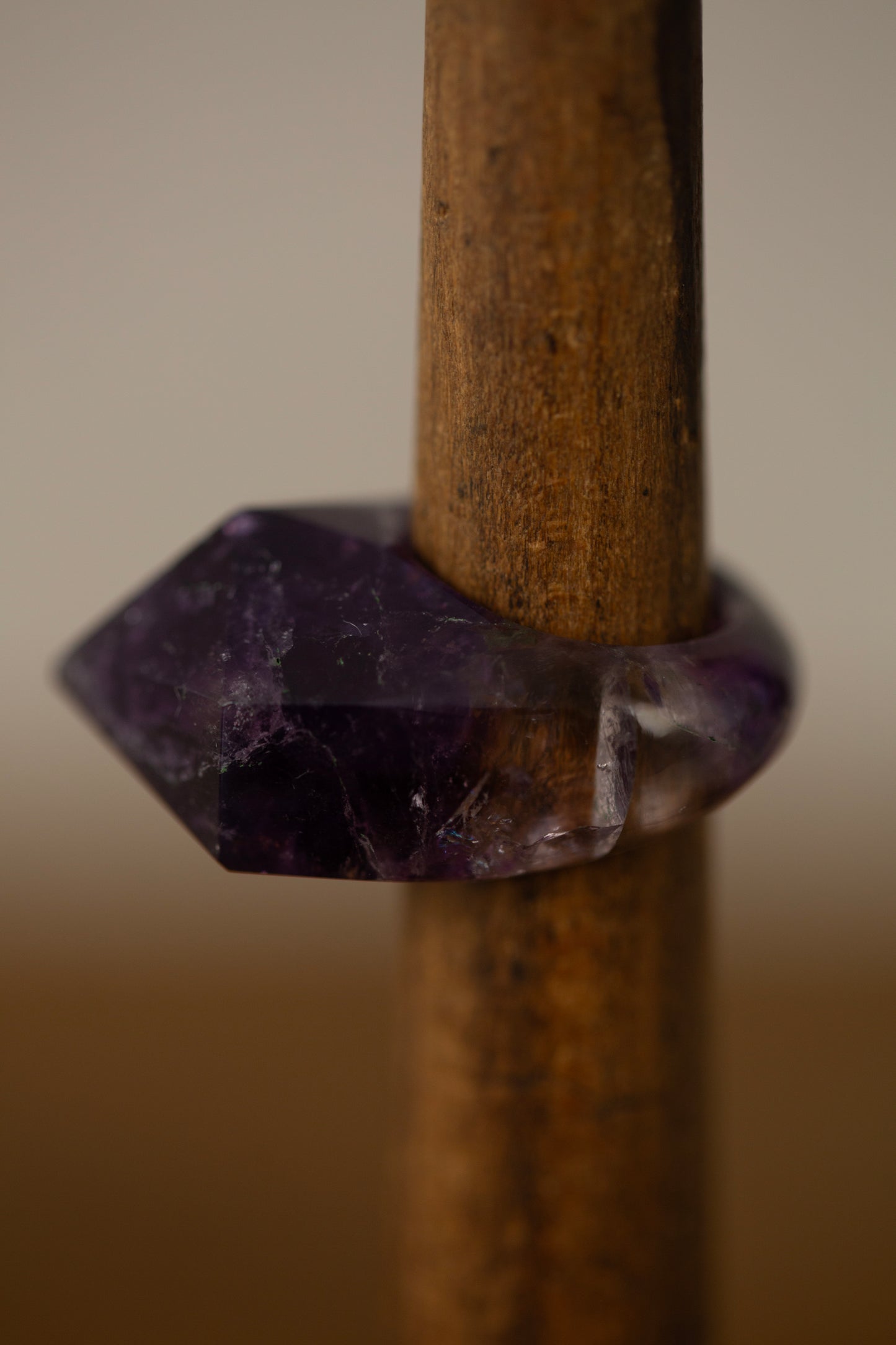 amethyst point ring #9