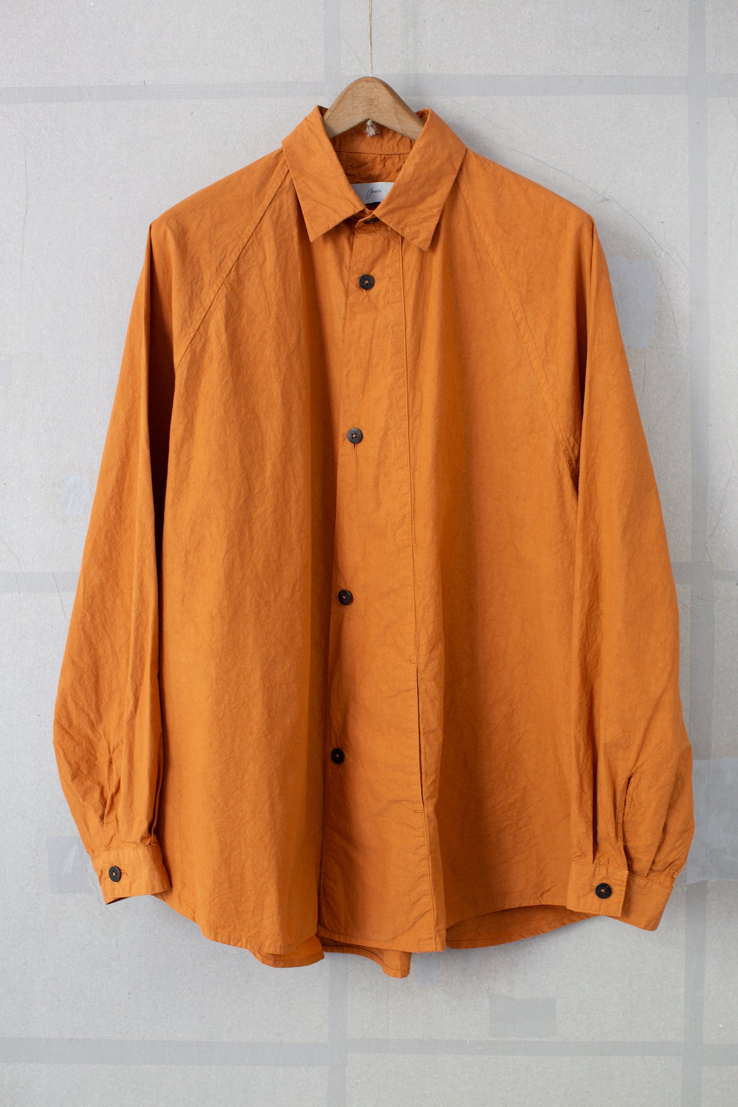 Rust yellow panel shirt