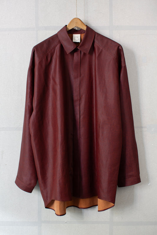 SHIRT#106 - SHULIANG SILK OXBLOOD