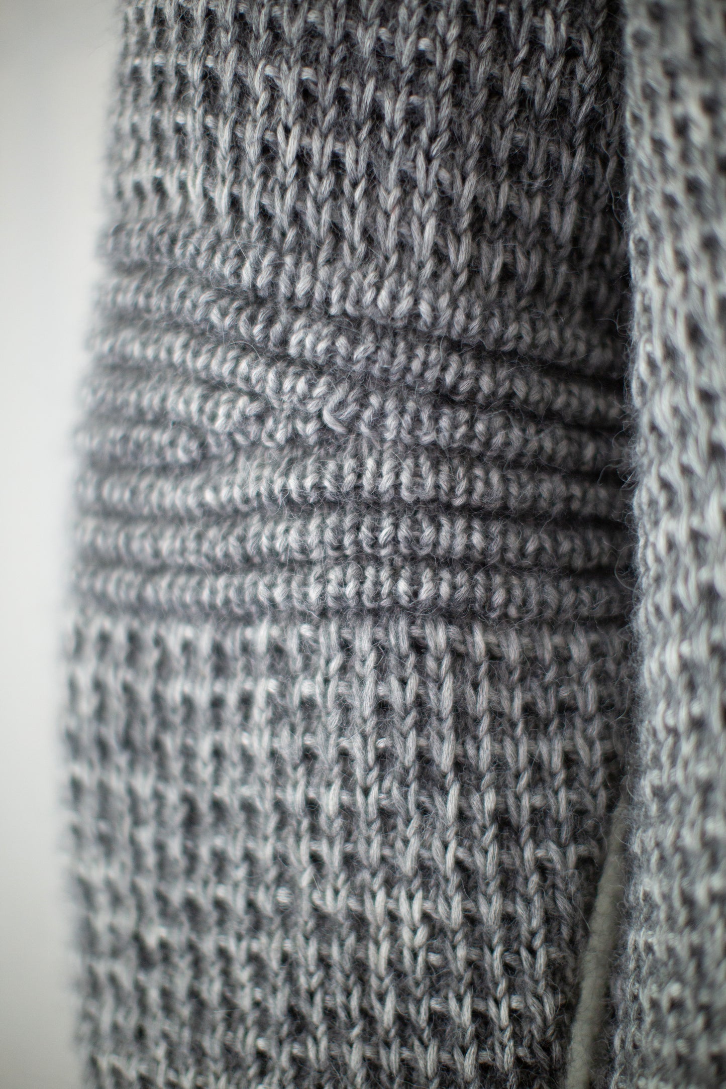 Hand knitted crew neck sweater