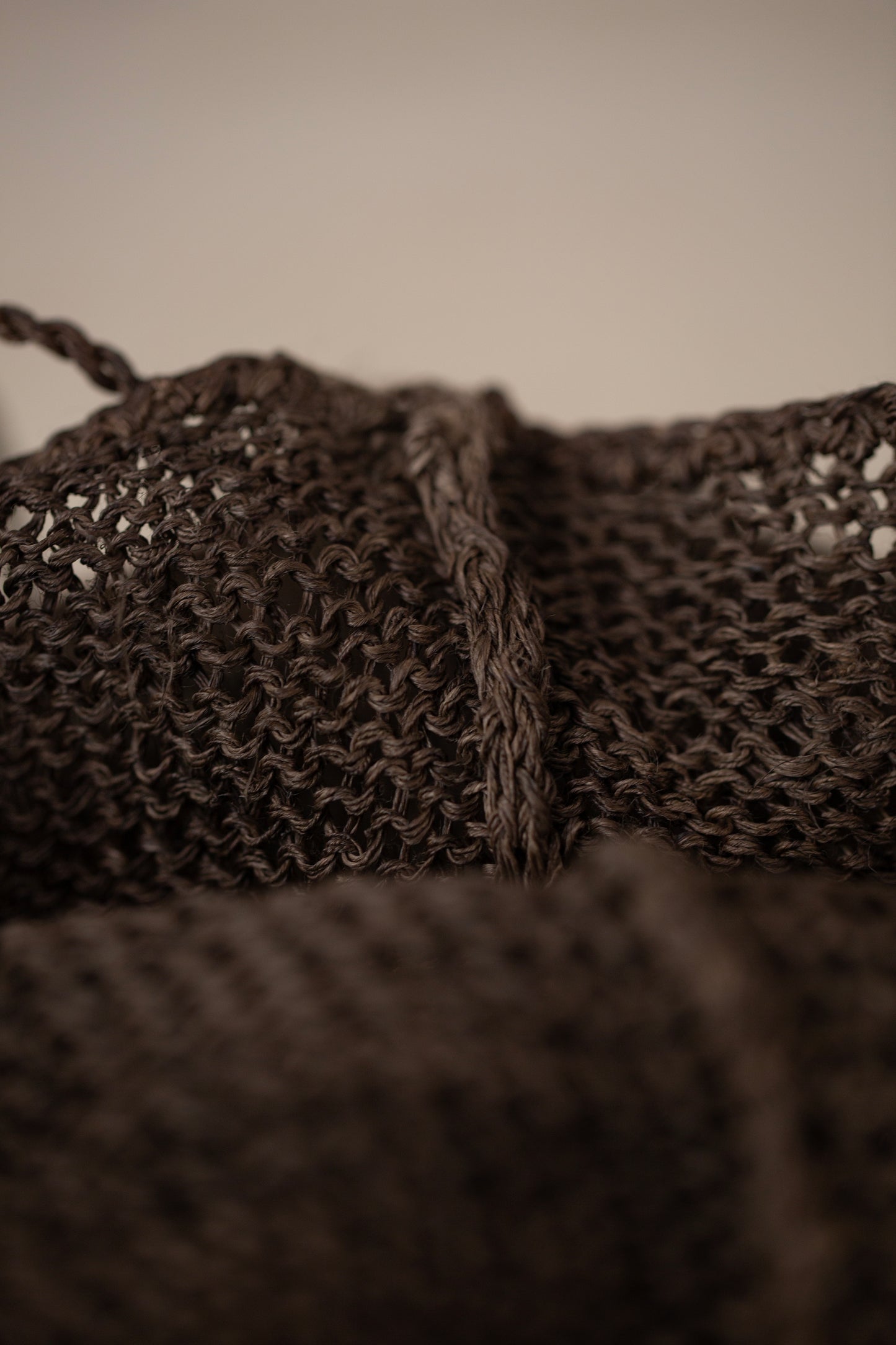 small hemp bag kaki shibu
