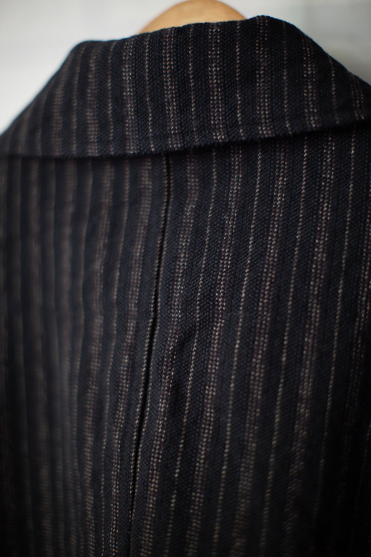 Black striped work jacket