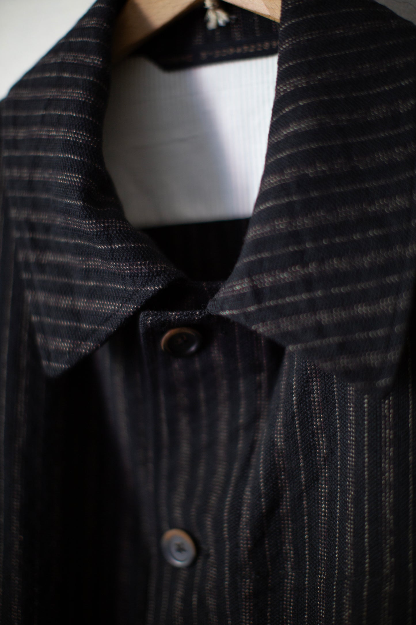 Black striped work jacket