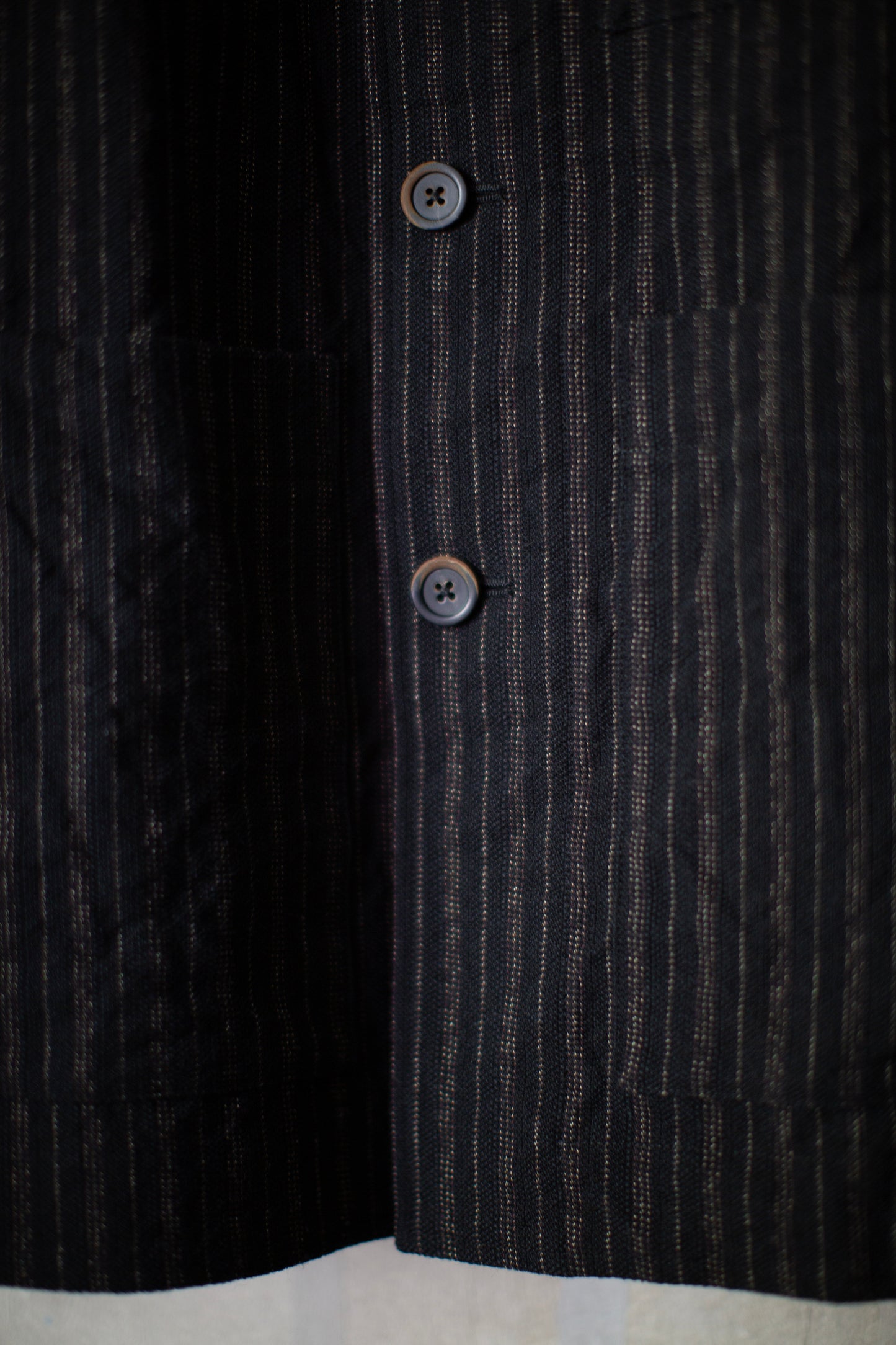 Black striped work jacket