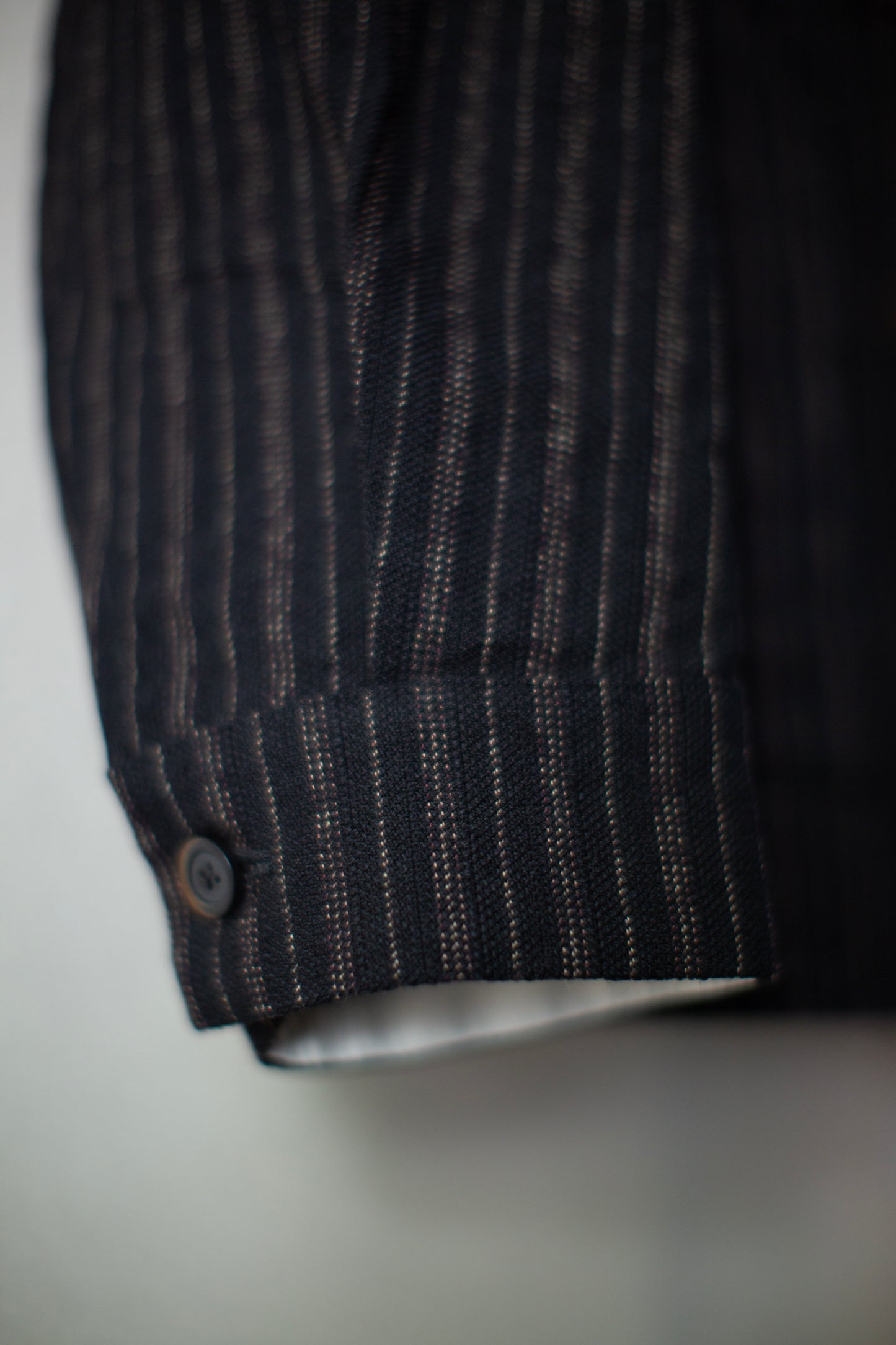 Black striped work jacket