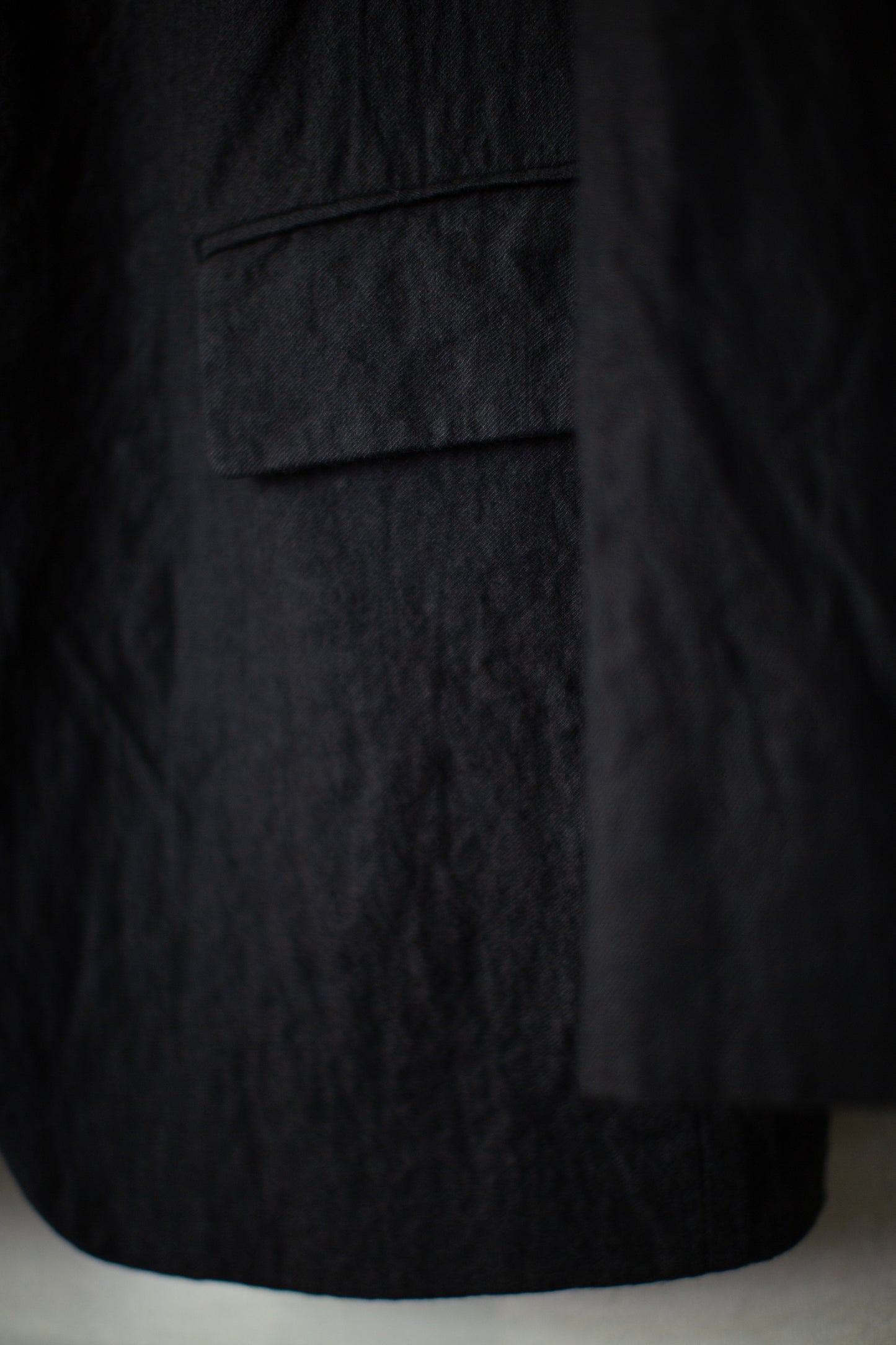 Black five-button Relaxed Blazer