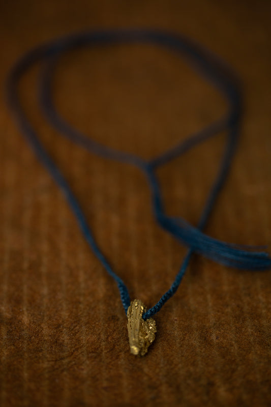 Hand Made Brass fragment necklace
