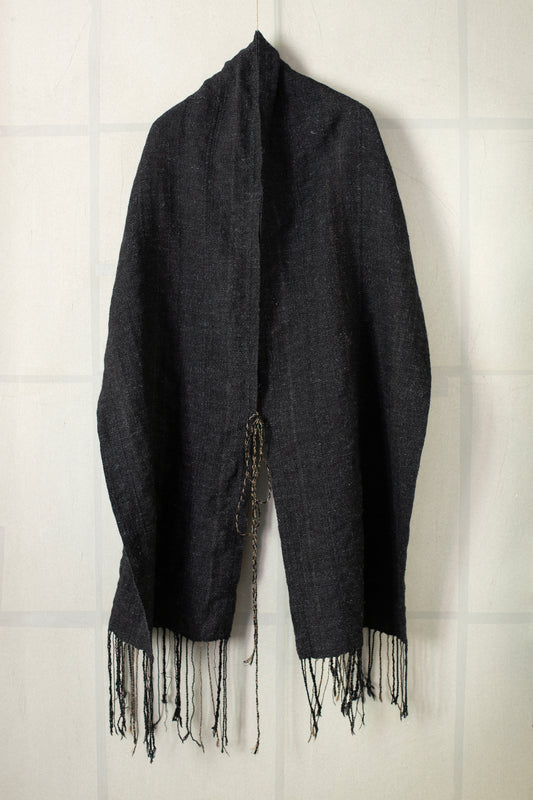 SCARF#35 - HANDWOVEN ANTHRACITE