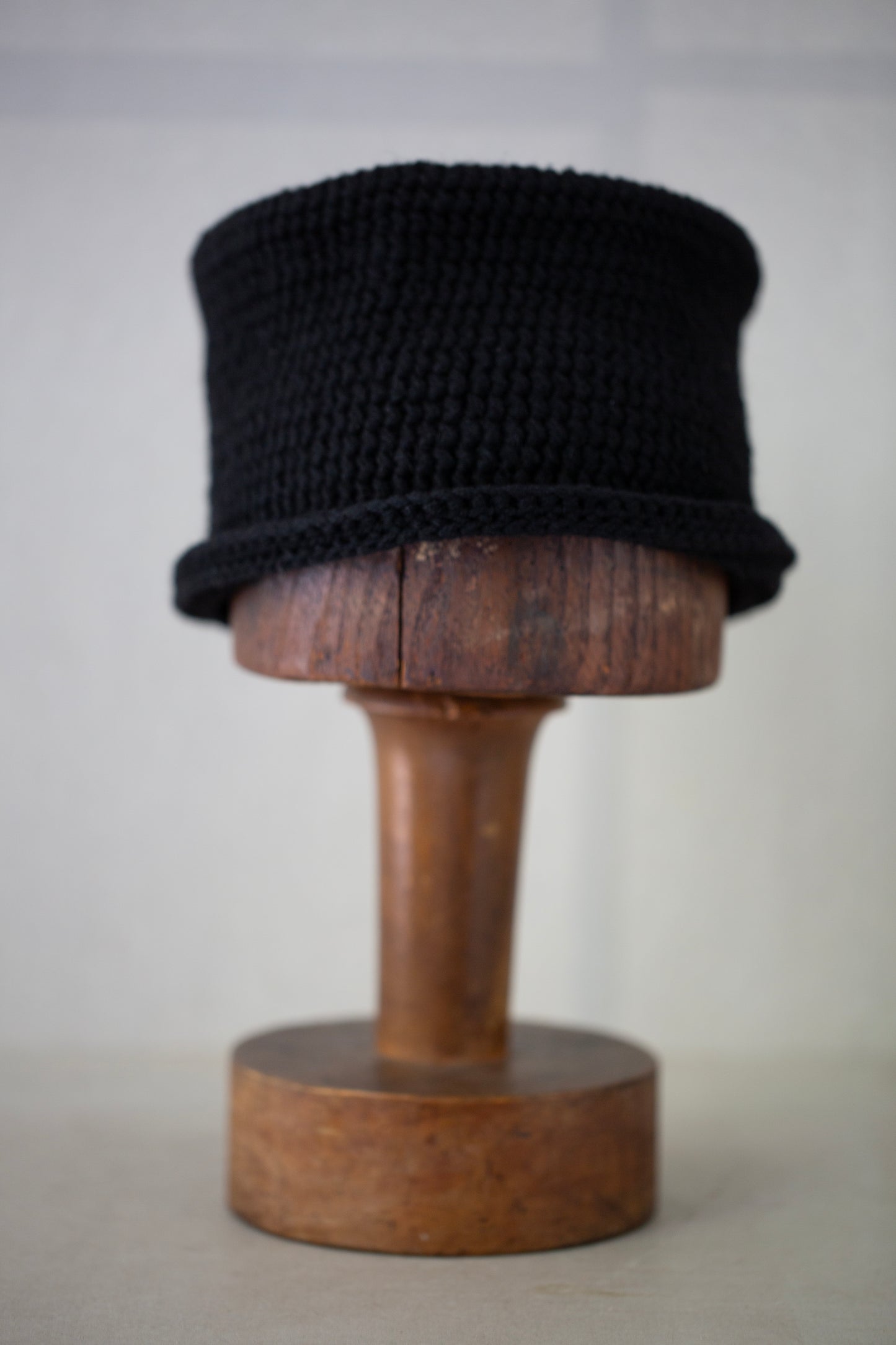 HAT#13 - BLACK YAK WOOL