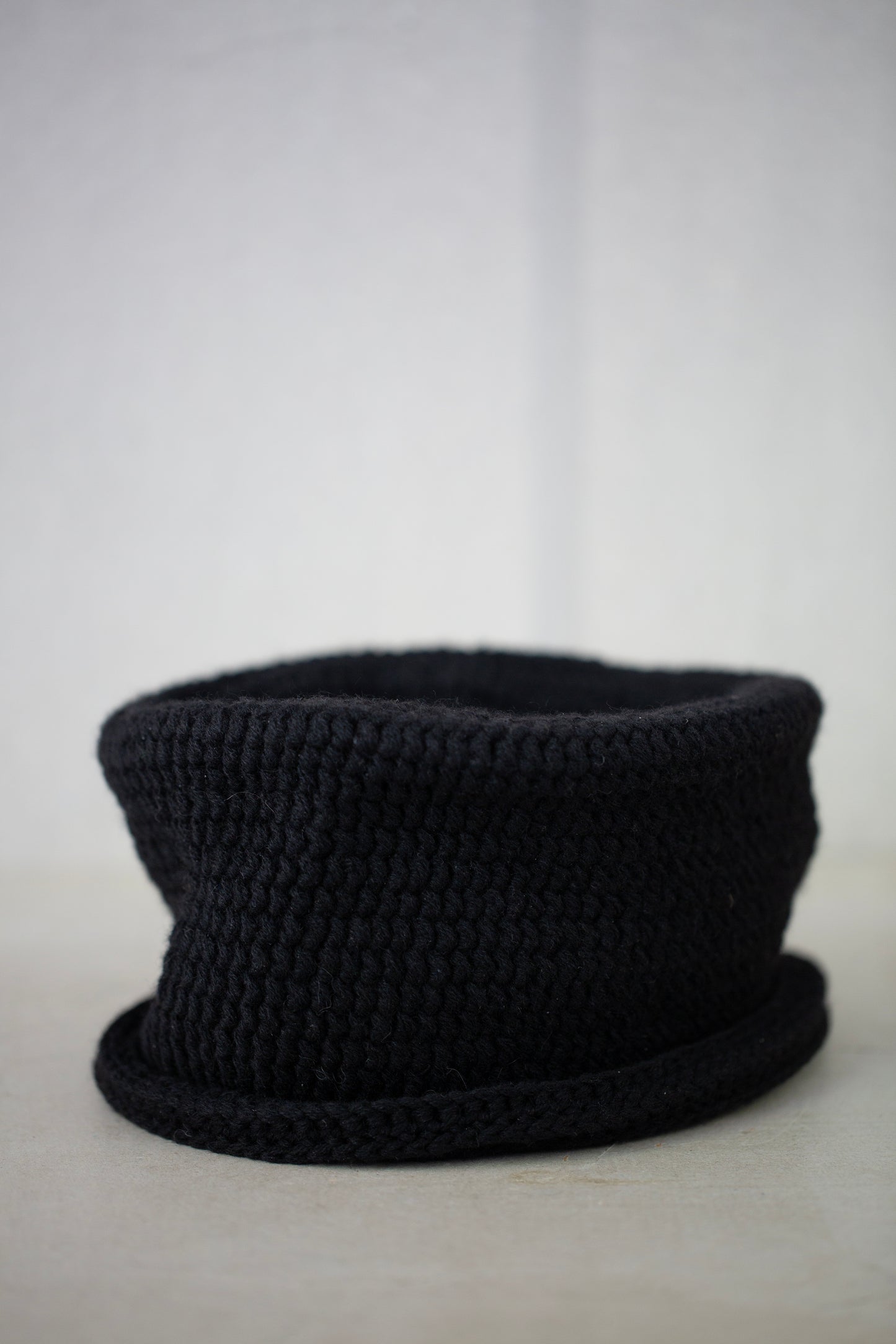 HAT#13 - BLACK YAK WOOL