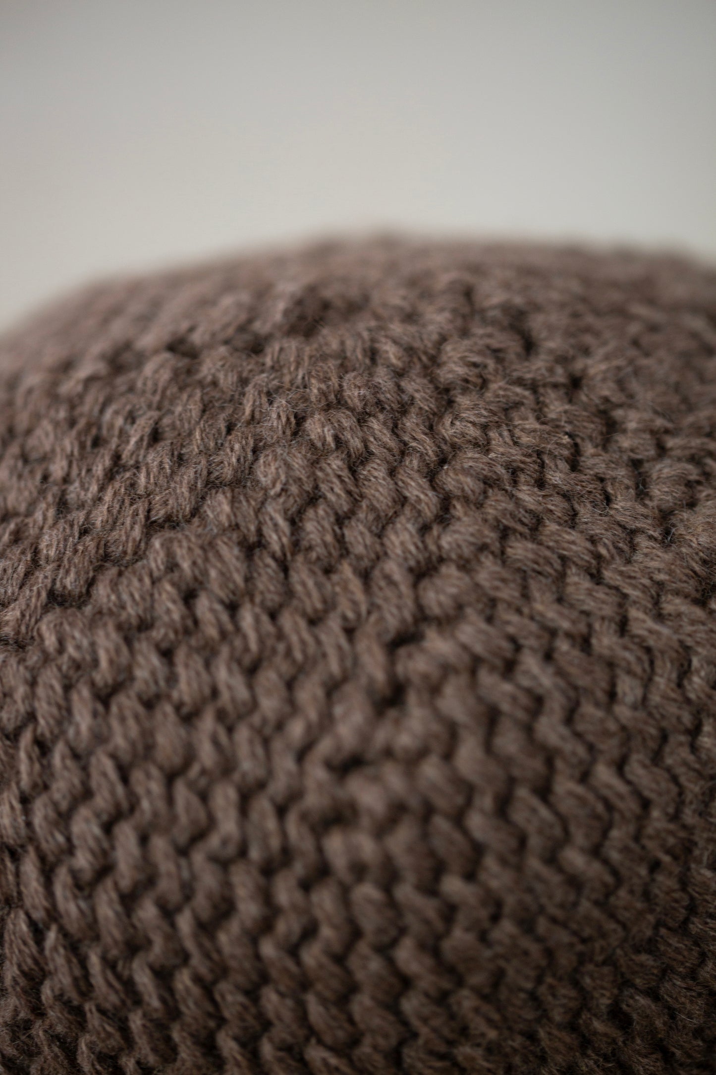 BEANIE#14 - LIGHT BROWN YAK WOOL