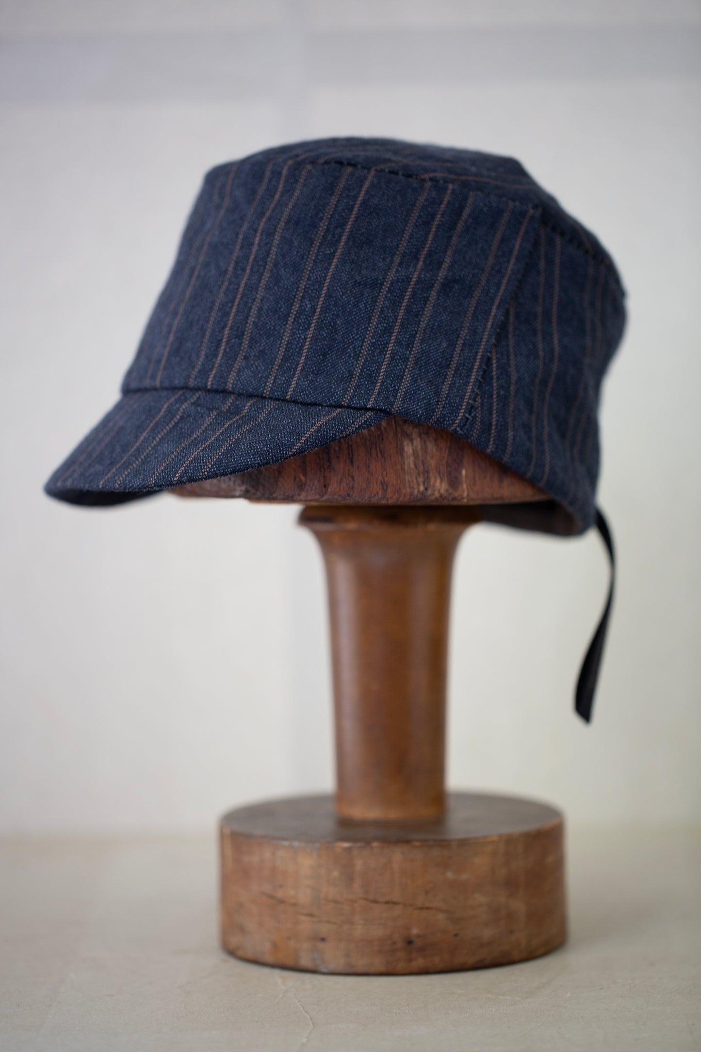Indigo stripe Field Cap