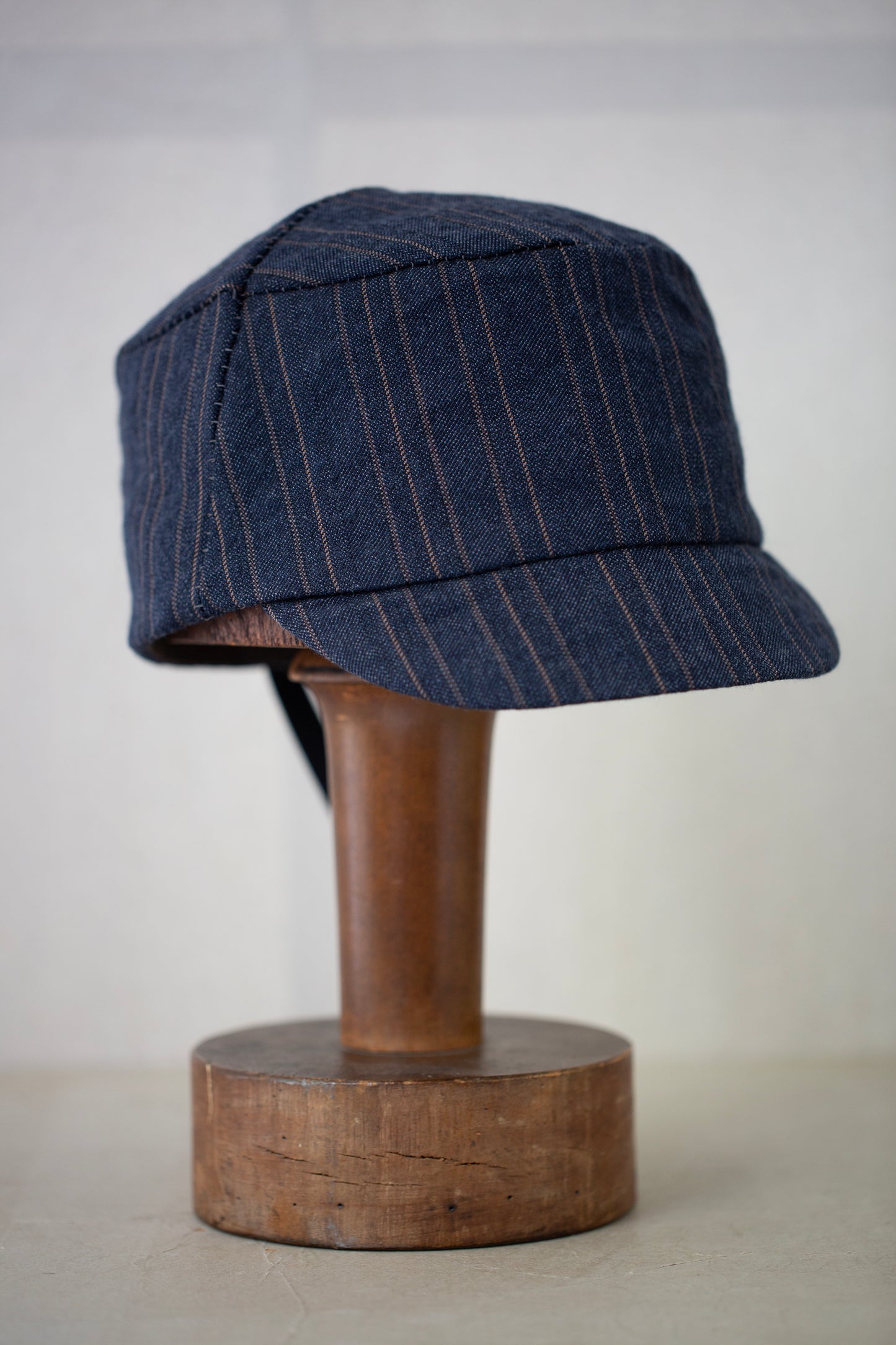 Indigo stripe Field Cap