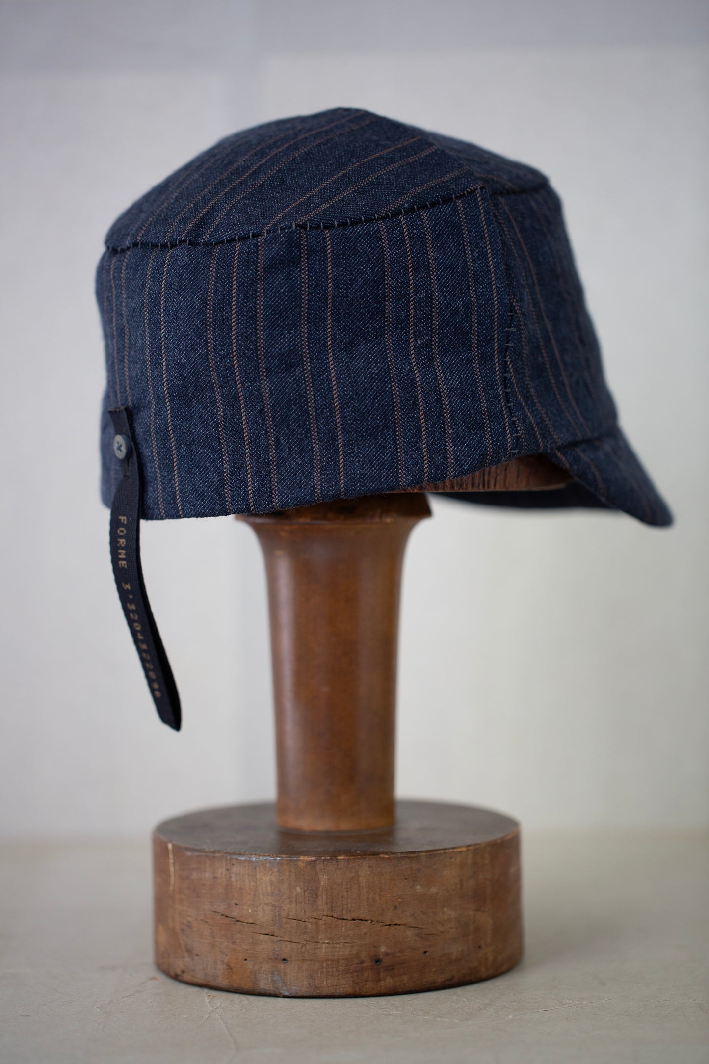 Indigo stripe Field Cap