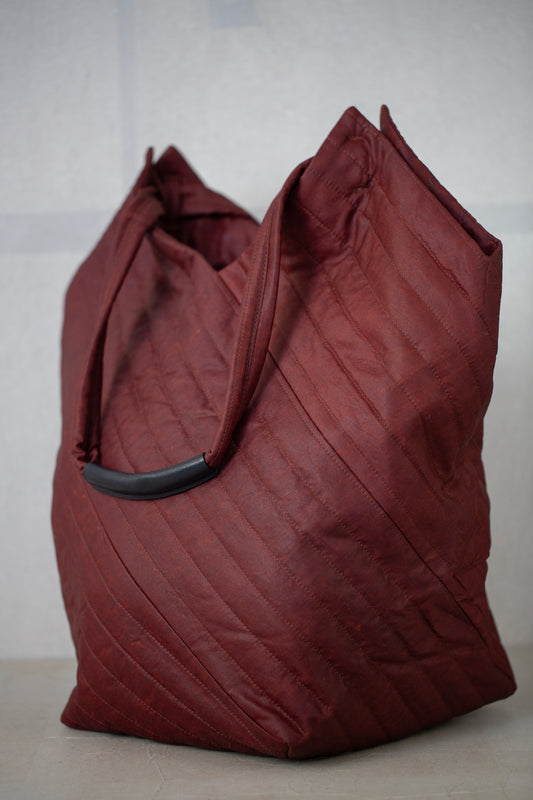 BAG#42 - SHULIANG SILK PADDED OXBLOOD