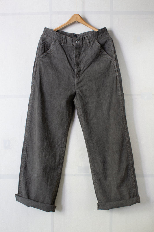 Sumi painter pants with buckle