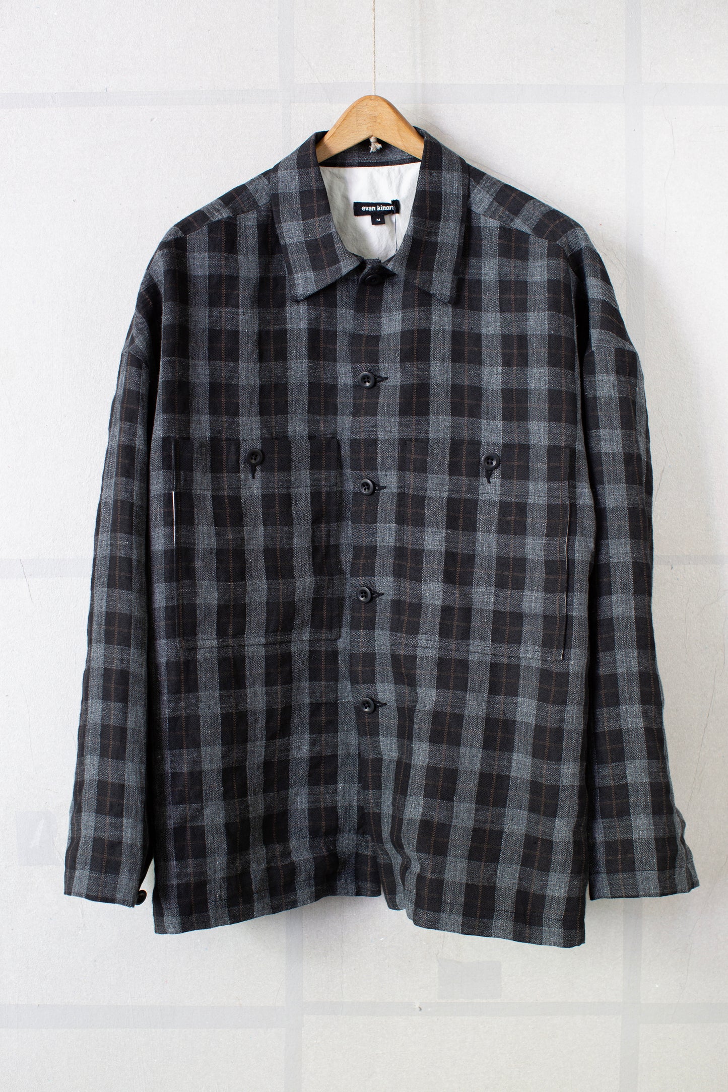 Field Shirt Two in Yarn Dye Linen Check
