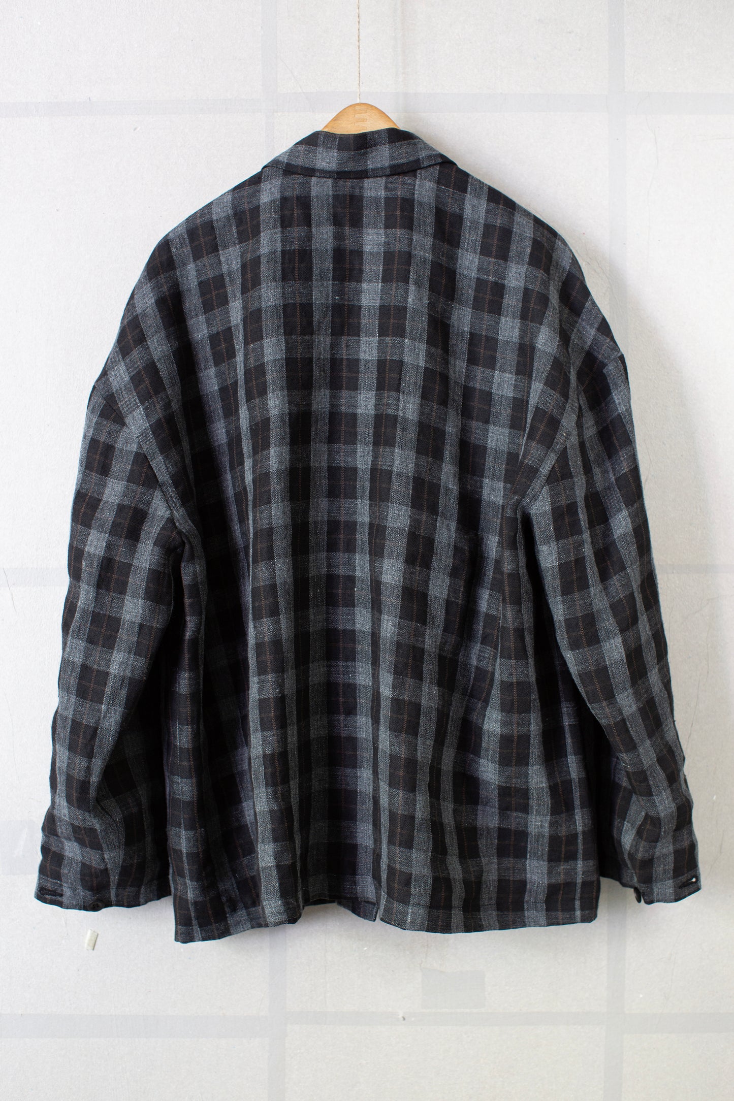 Field Shirt Two in Yarn Dye Linen Check