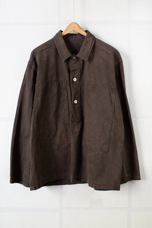 Mud dyed brown US Army M-35 Pullover