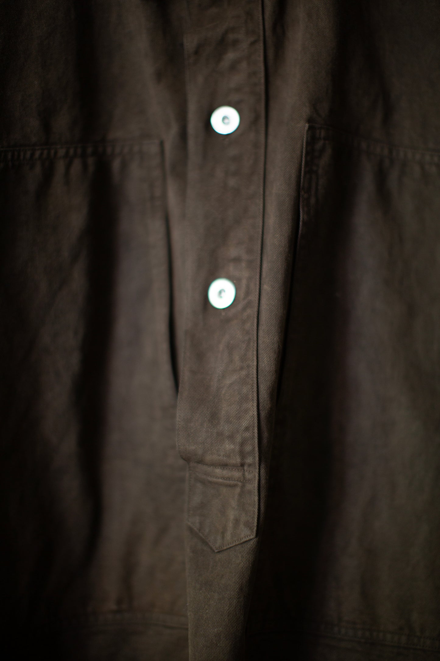 Mud dyed brown US Army M-35 Pullover