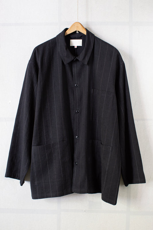Stripe Work Shirt Jacket