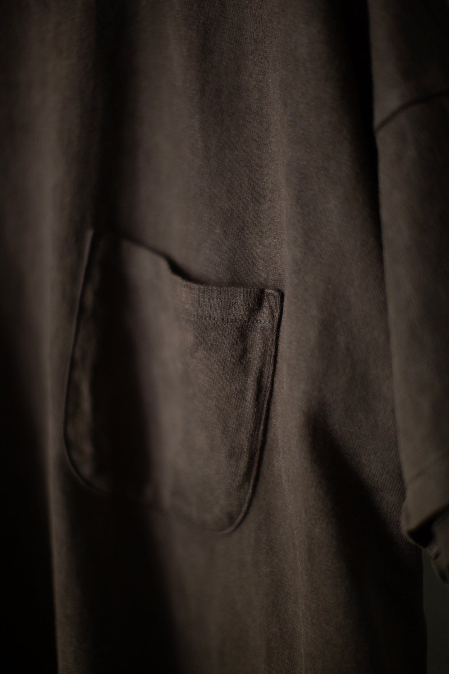 Mud dyed brown tee shirt