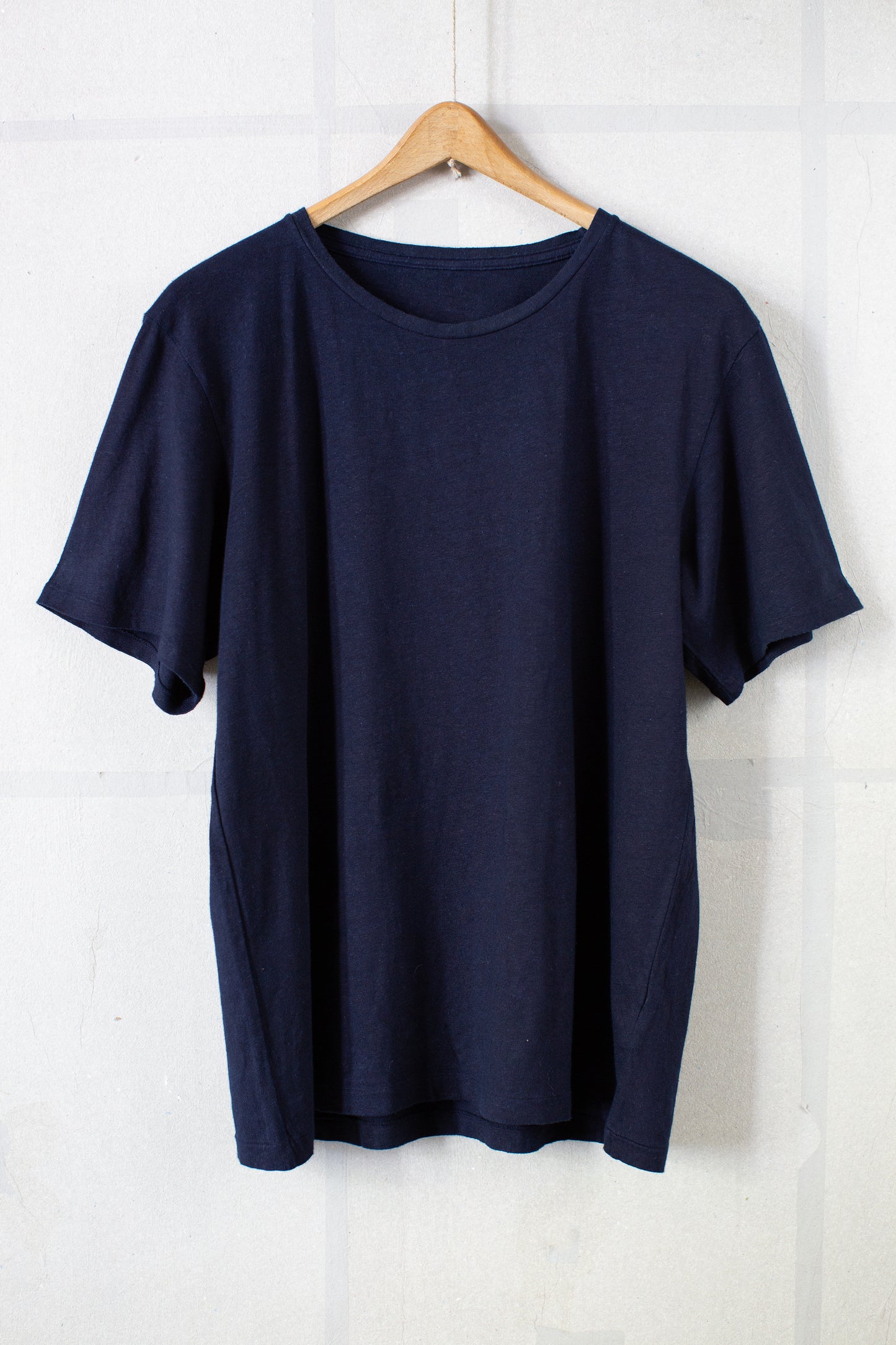Short Sleeve tee in dark natural indigo hemp jersey