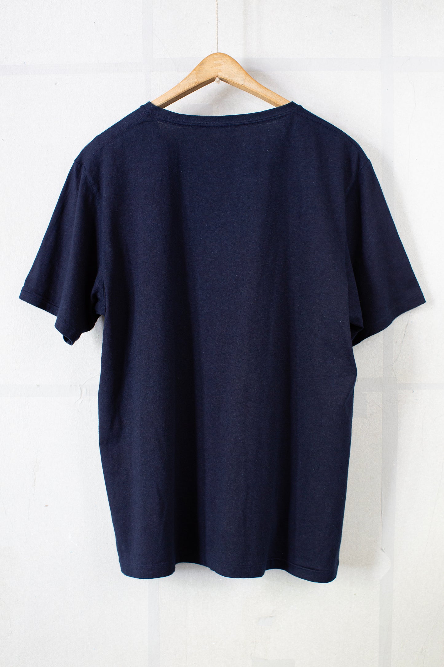 Short Sleeve tee in dark natural indigo hemp jersey