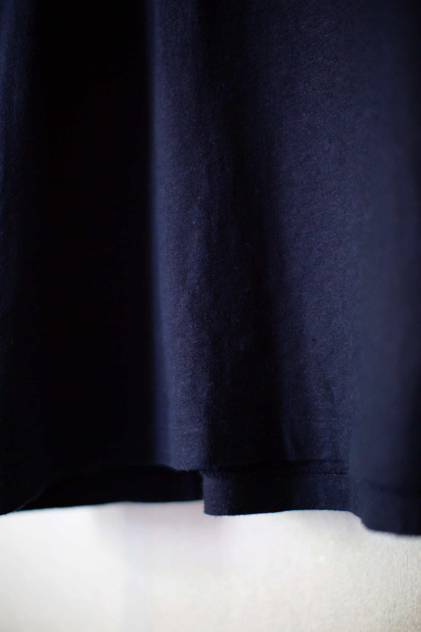Short Sleeve tee in dark natural indigo hemp jersey
