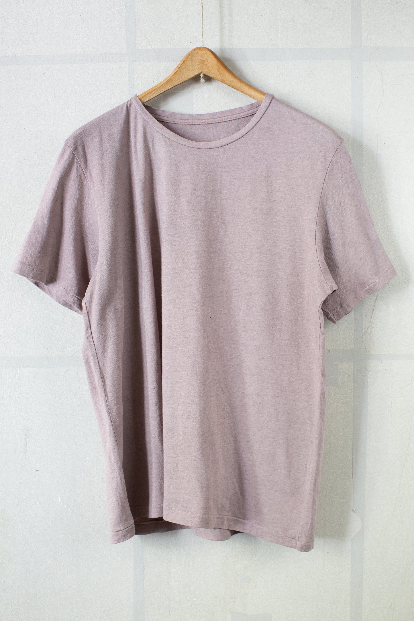 Short Sleeve tee in dark horse chestnut hemp jersey
