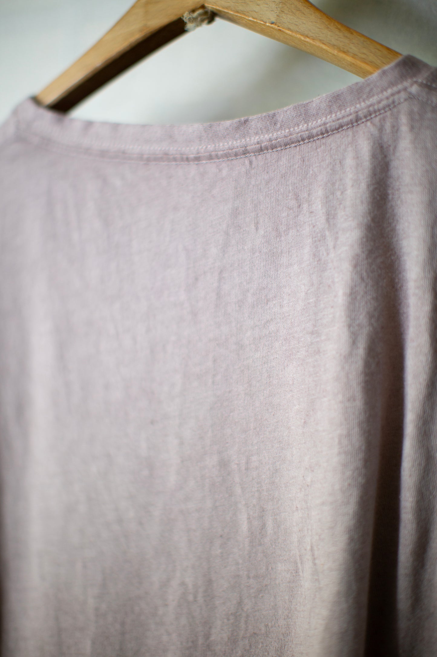 Short Sleeve tee in dark horse chestnut hemp jersey