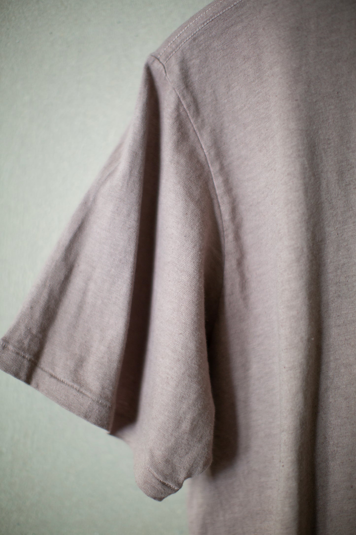 Short Sleeve tee in dark horse chestnut hemp jersey