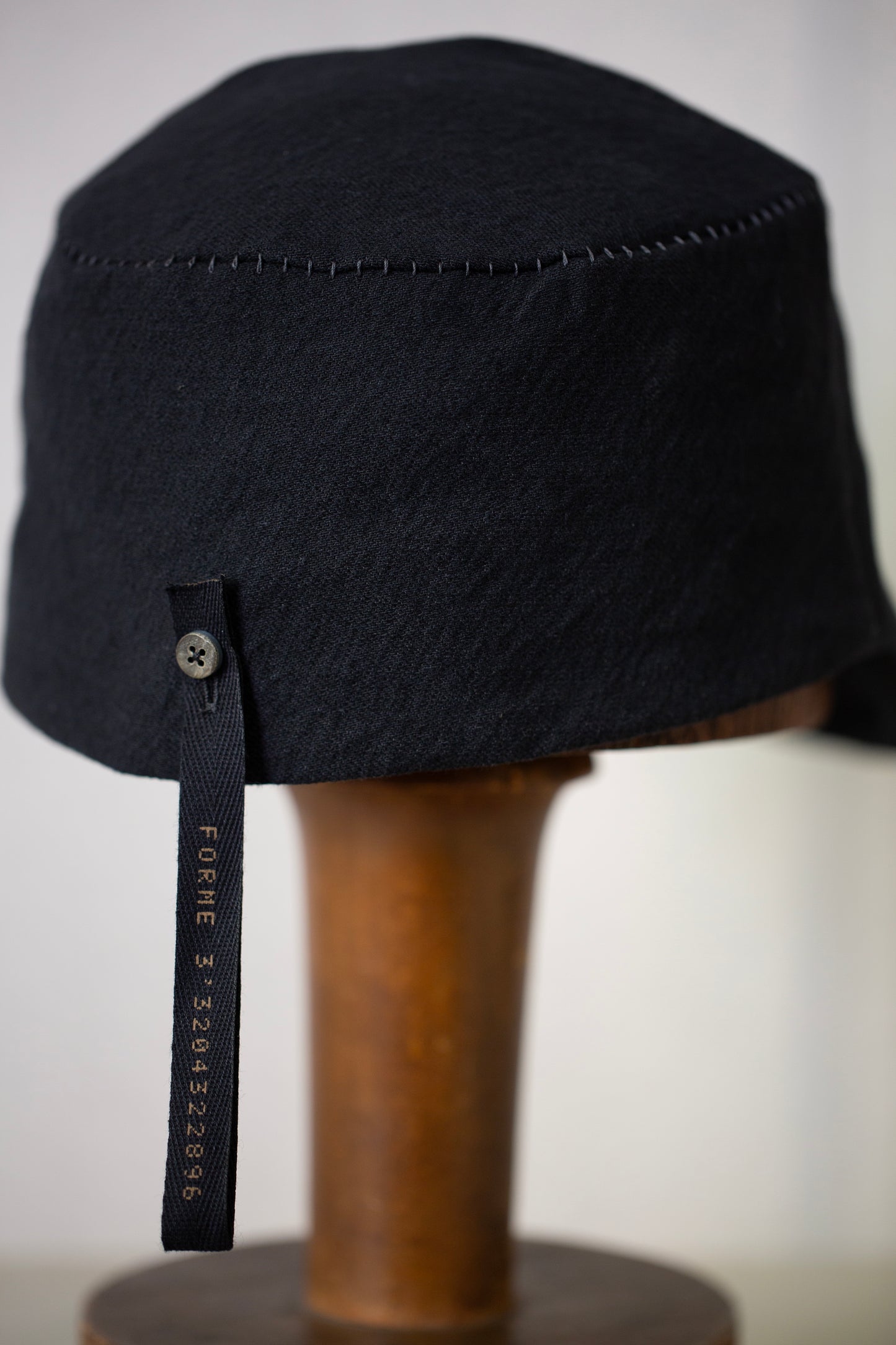 Washed black Field Cap