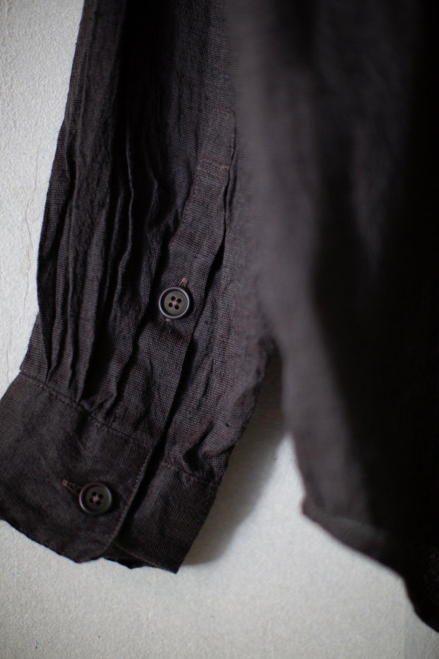 Big Shirt Two in brown/navy Linen/Cotton Summercloth