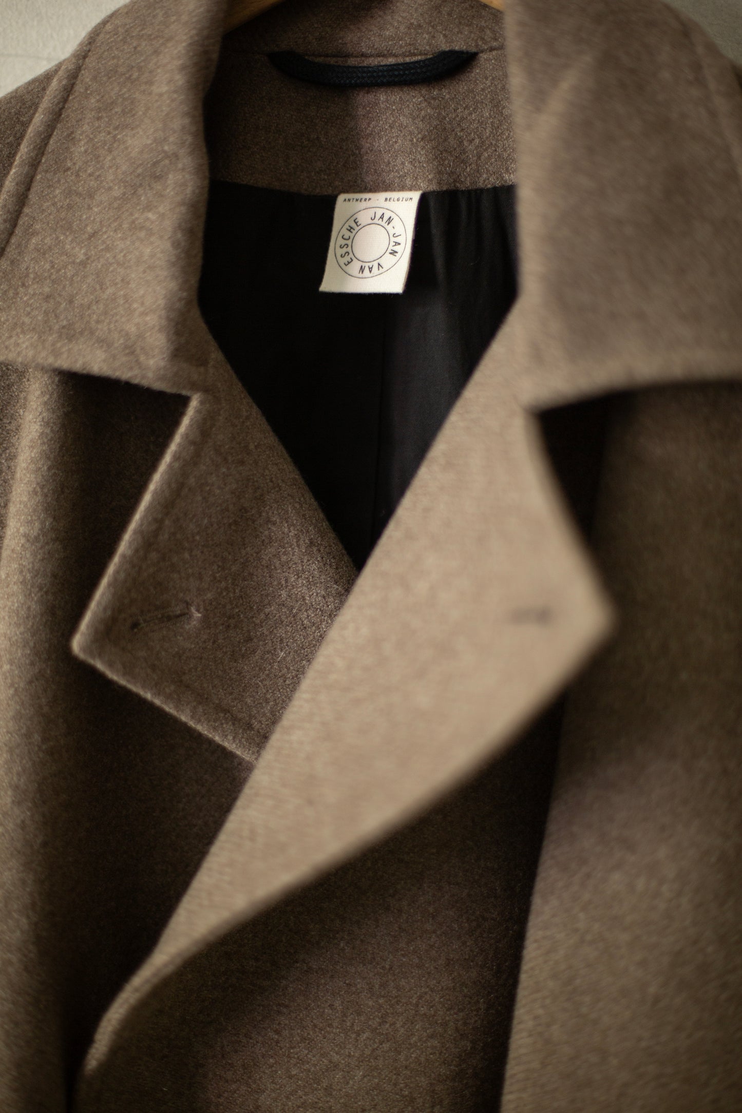COAT#27 - NATURAL BROWN YAK WOOL