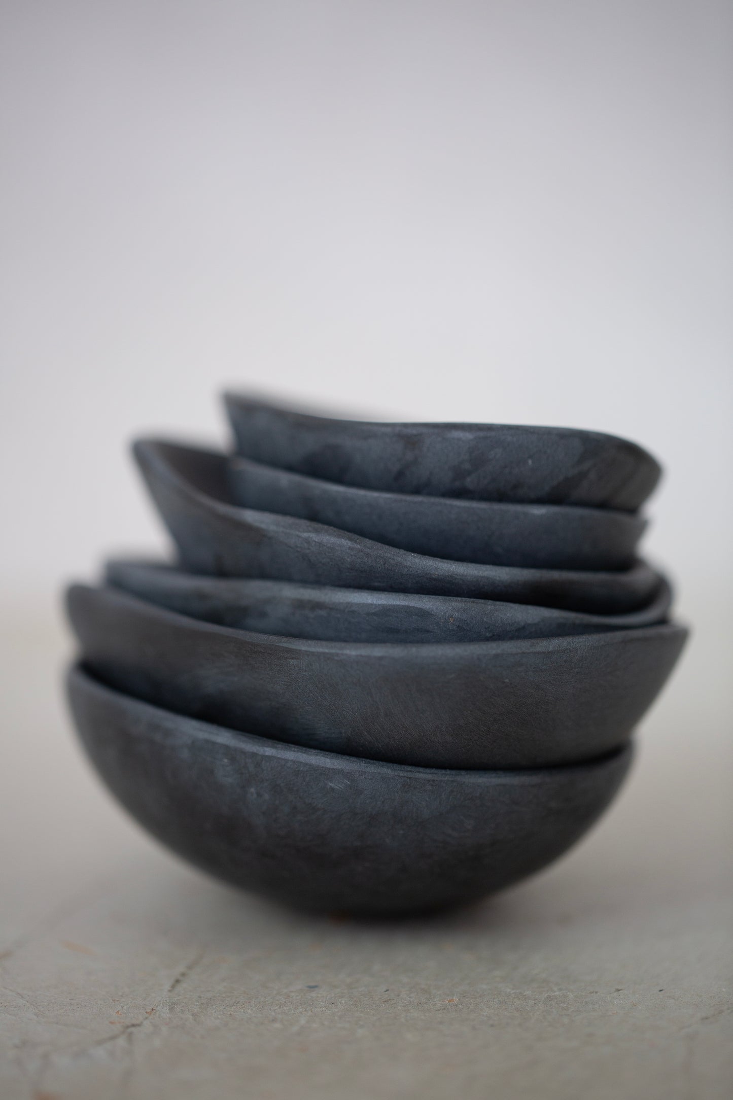 medium black marble tray