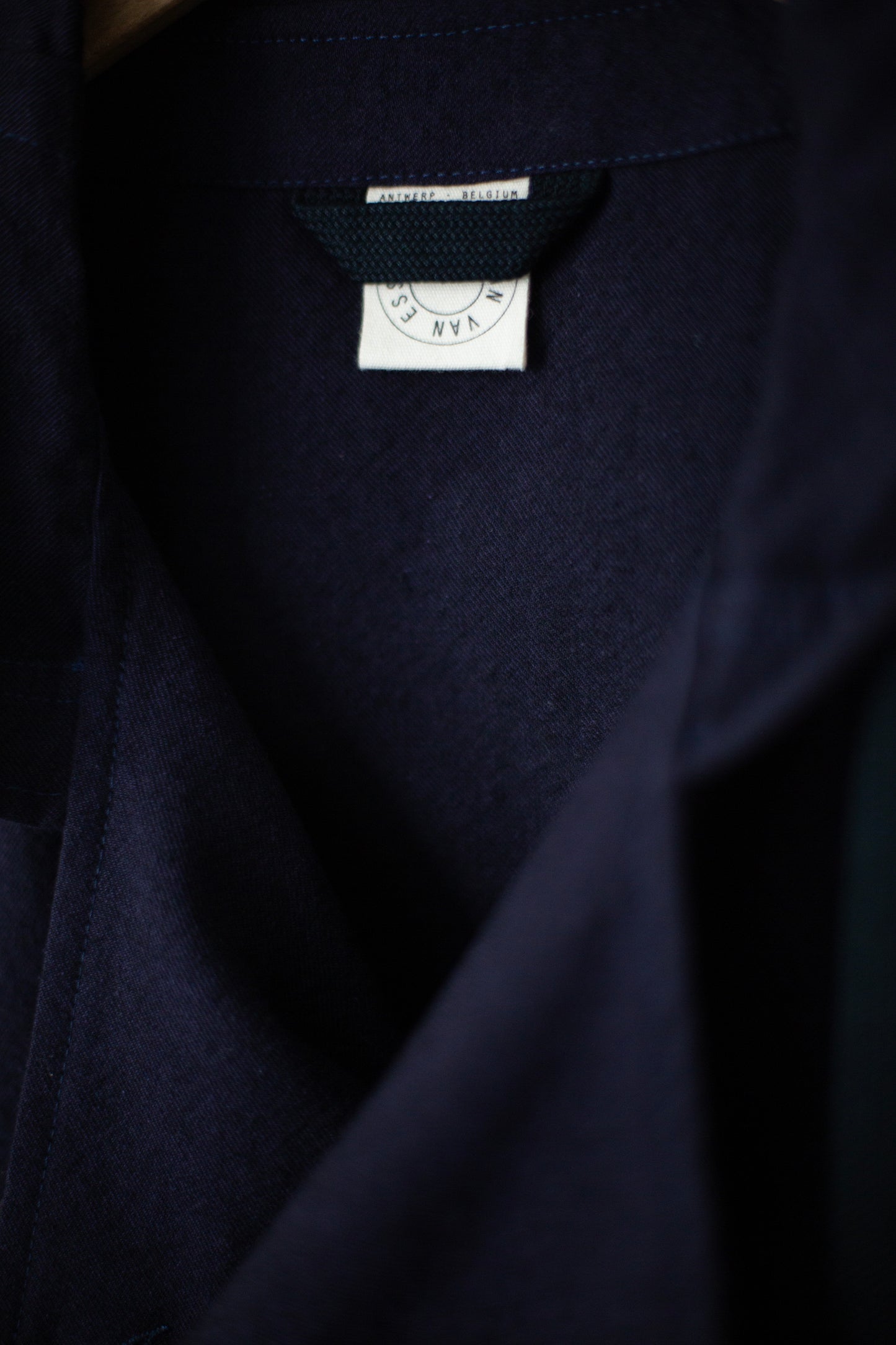 HOODPIECE#1 - COTTON WOOL WASHED TWILL MIDNIGHT