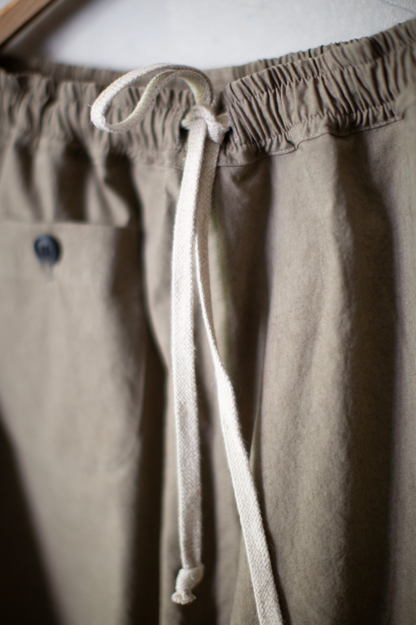 mocha sundryed cotton satin cargo trousers