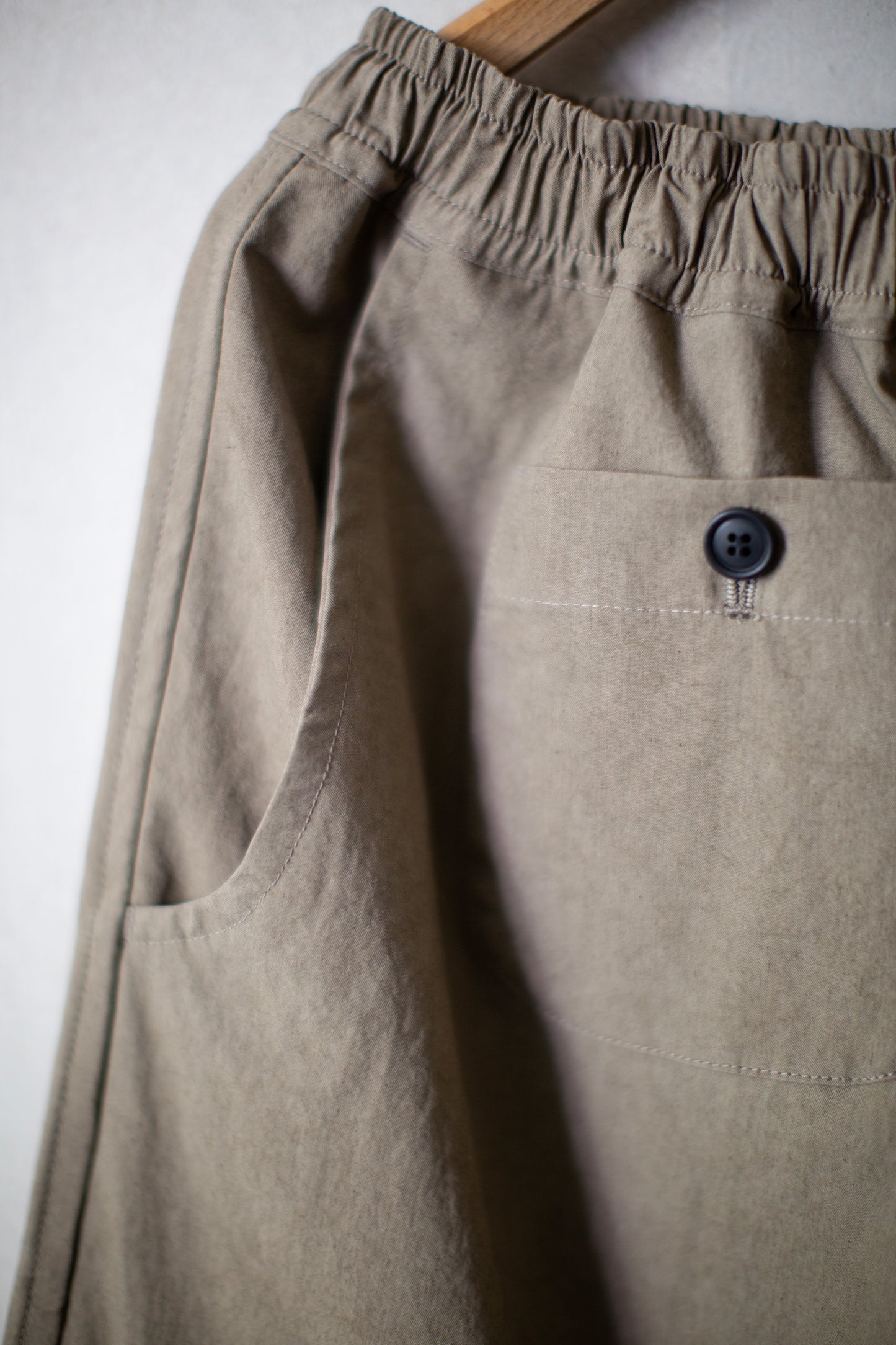 mocha sundryed cotton satin cargo trousers