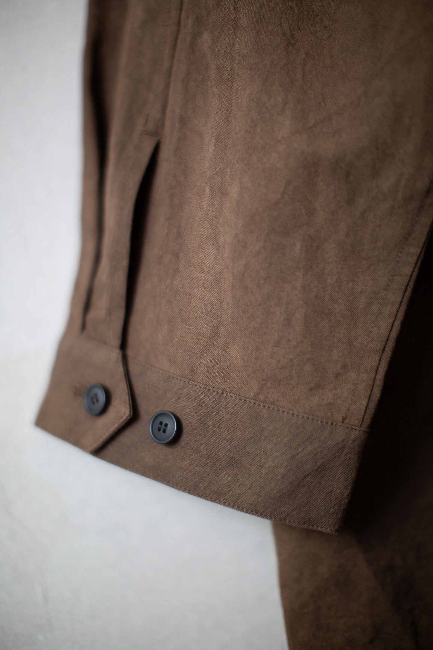 mud cotton paper twill oversized coat