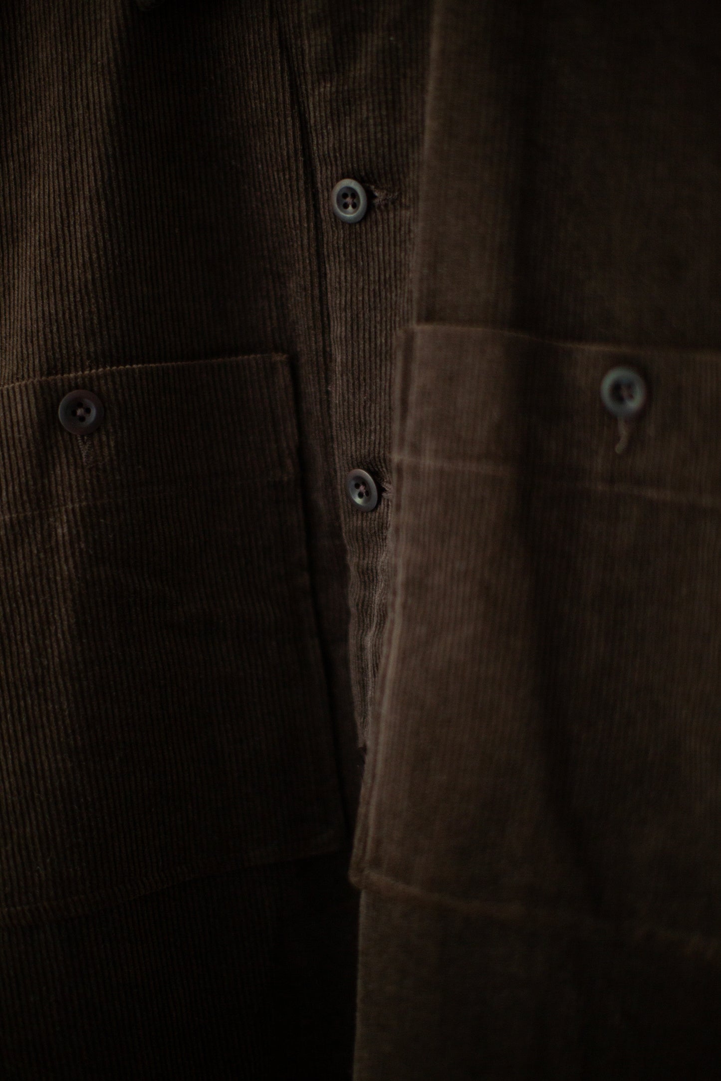 Field Shirt Two in Brown Sumi Ink Corduroy