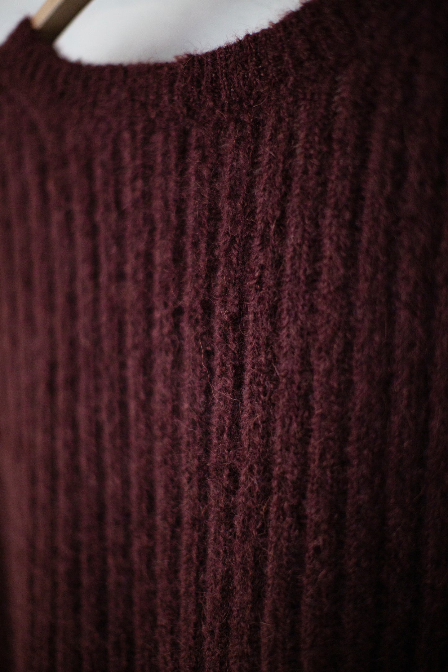 KNIT#72 - GOAT MOHAIR OXBLOOD