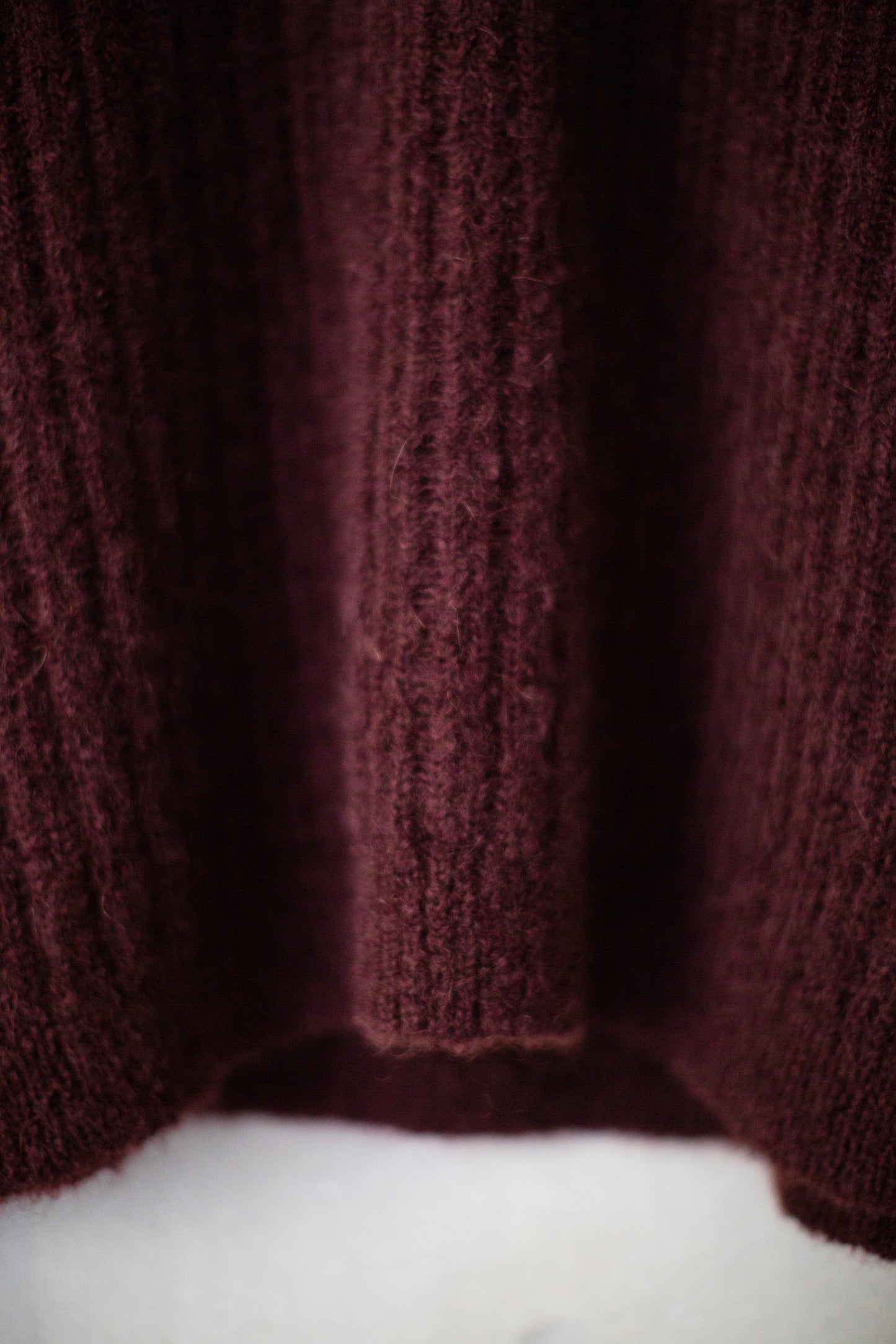 KNIT#72 - GOAT MOHAIR OXBLOOD