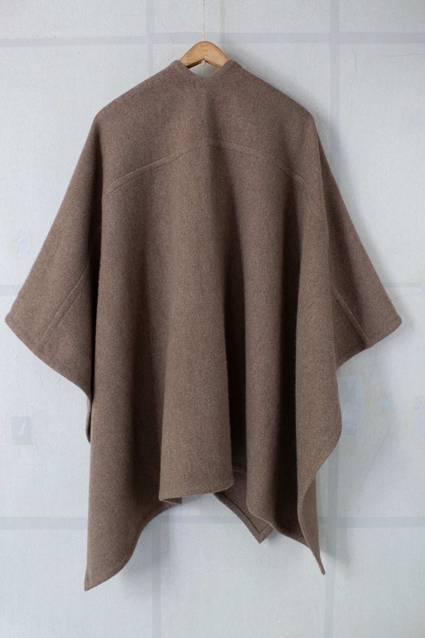Natural Yak Golden Brown Seamed Cape