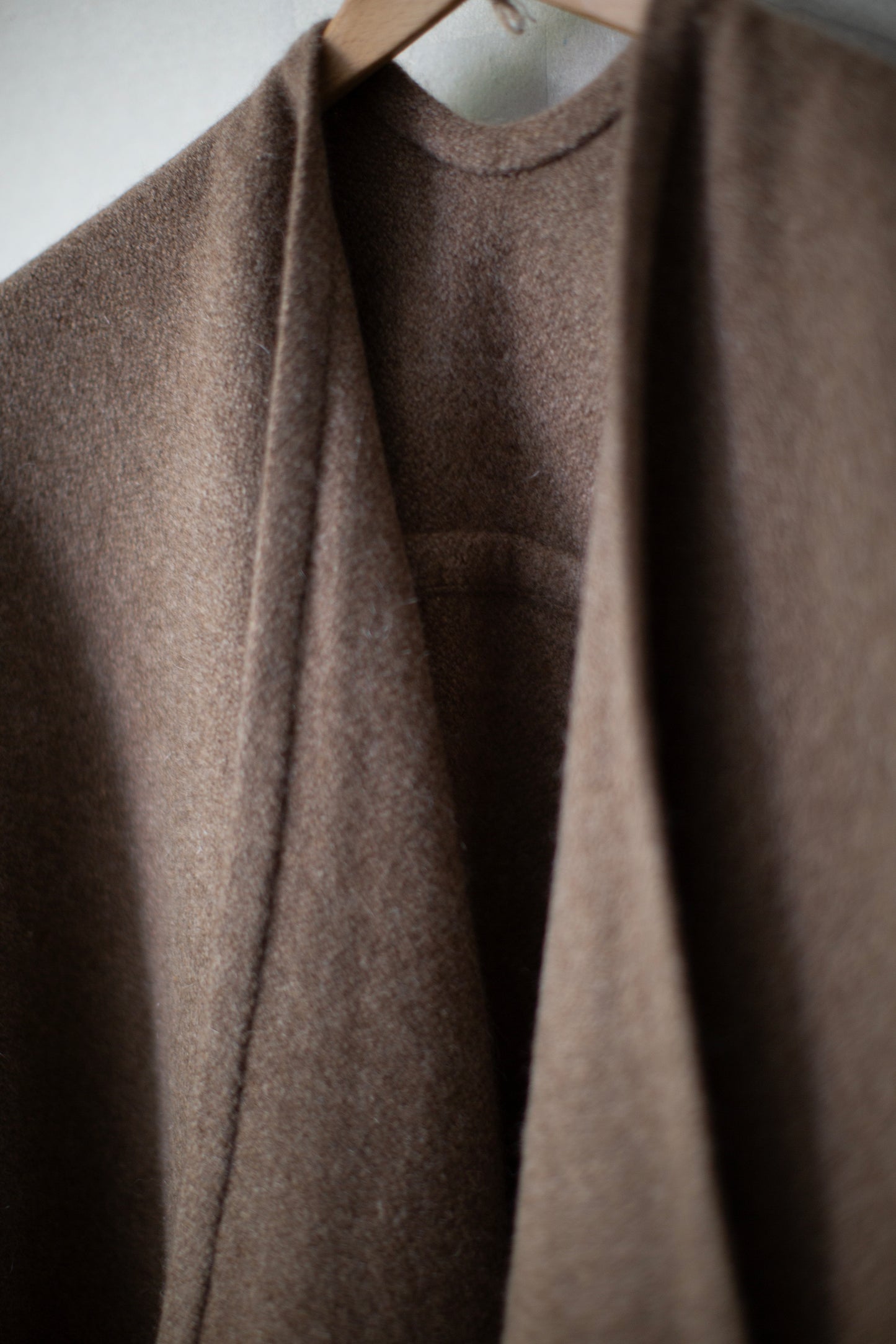 Natural Yak Golden Brown Seamed Cape